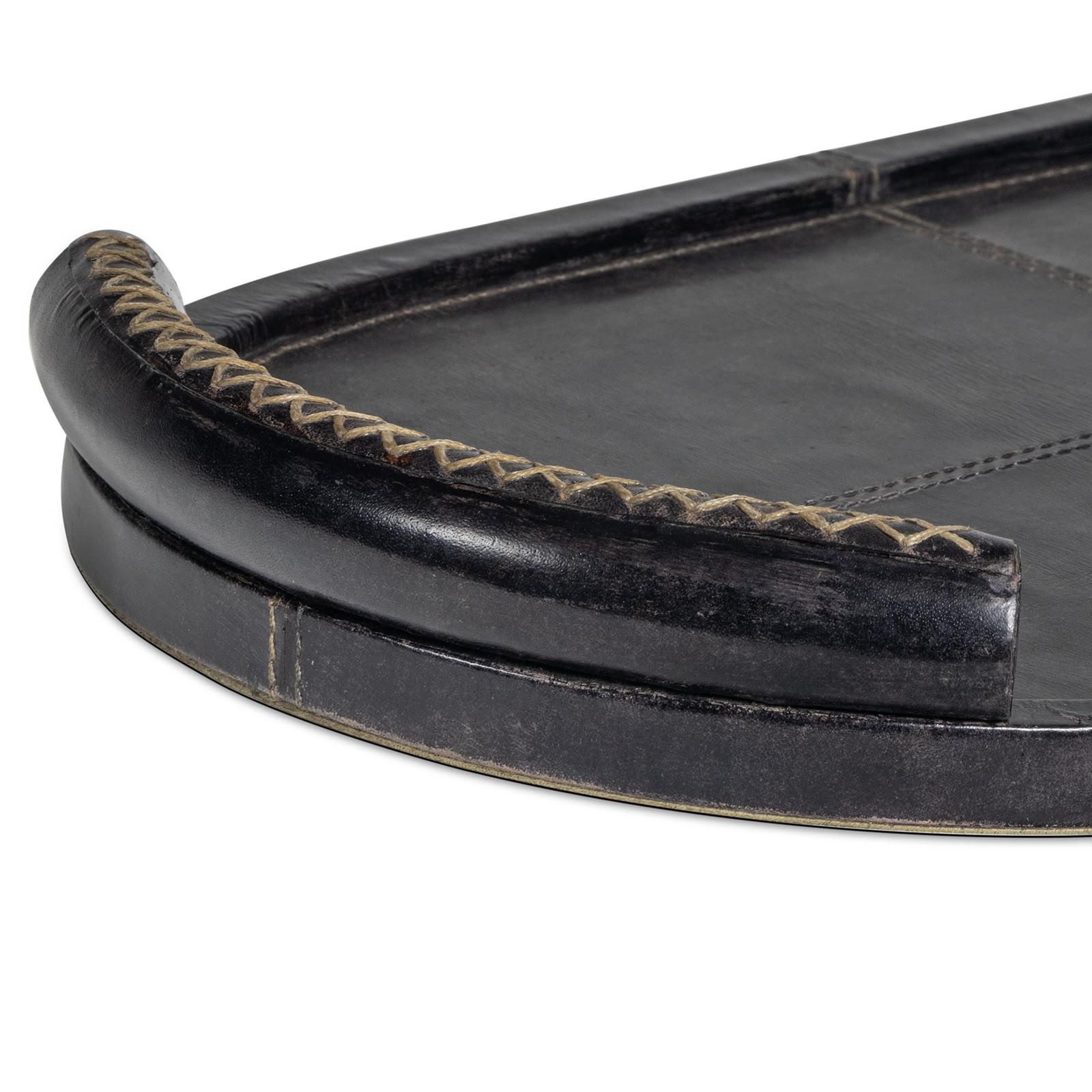 Forte Leather Tray Oval | Regina Andrew Detroit